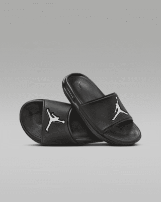 Jordan slides black and white 2025